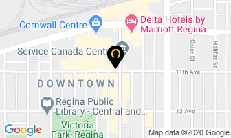 Downtown Dental Centre in Regina map