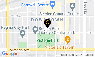 Downtown Physiotherapy Centre in Regina map