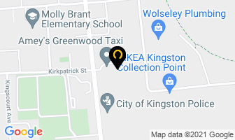 Downtown Towing Services in Kingston map