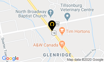 Dr James A Cluett in Tillsonburg map