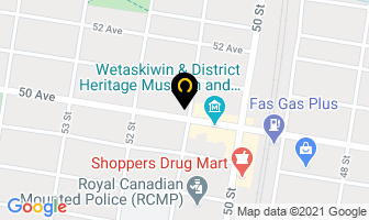 Dr Jennifer Crocket in Wetaskiwin map