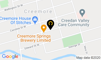 Dr Jody Bowle-Evans in Creemore map
