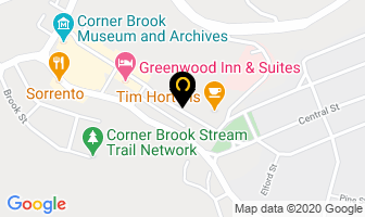 Dr Joseph Kevu in Corner Brook map