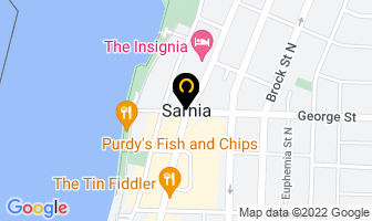 Dr Karen Davis Dentistry in Sarnia map