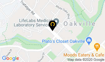 Dr Larry Sheldon & Dr Perry Amos in Oakville map