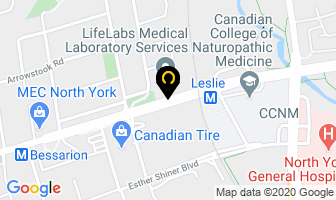 Dr Leona Fishman in North York map