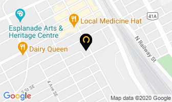 Dr Linda Hancock in Medicine Hat map