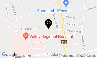 Dr R D Mullan in Kentville map
