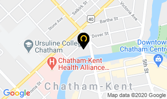 Dr Ruth Caperchione in Chatham-Kent map