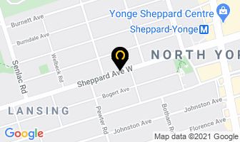 Dr T Tsang in North York map