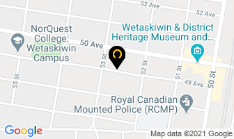 Dr Y Moolla in Wetaskiwin map