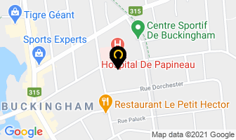 Dragon Rouge in Gatineau map