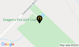 Dragons Fire Golf Club in Hamilton map