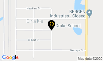 Drake School in Division No. 11 map