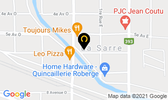 Draperies Reginald Inc in La Sarre map
