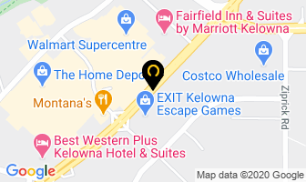 Dream Easy Kitchens in Kelowna map