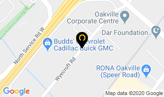 Dream Mattress in Oakville map