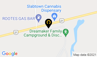 Dreamaker Family Campgrounds in Allenford map