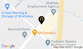 Dreams Blinds & Drapes in Brampton map