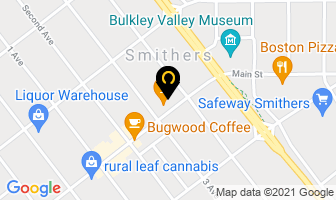 Driftwood Dental in Smithers map