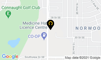 Driveable In Medicine Hat in Medicine Hat map