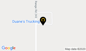 Duane's Trucking Ltd in Alix map