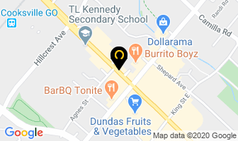Dubas Peter Lawyer in Mississauga map