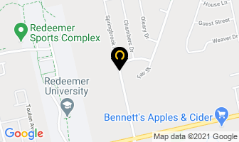 Duca Homes in Ancaster map