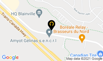 Duchesnay Inc in Blainville map
