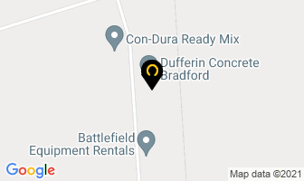 Dufferin Concrete in Bradford West Gwillimbury map