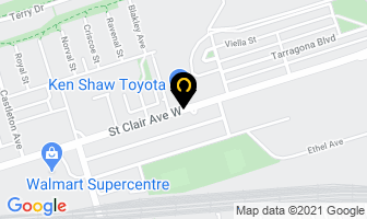 Dufferin Motors in Toronto map