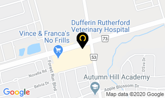 Dufferin Rutherford Veterinary Hospital in Vaughan map