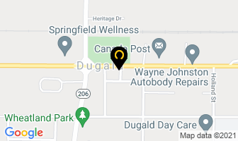 Dugald Convenience Store in Dugald map