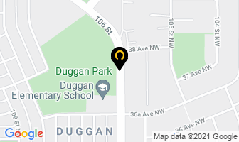Duggan Community League in Edmonton map