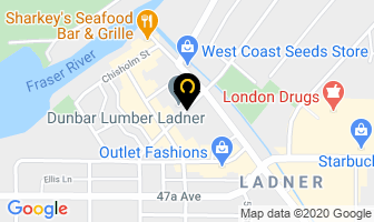 Dunbar Lumber Supply Irly Building Centres in Delta map
