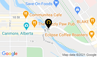 Duncan Y Brown Professional Corporation in Canmore map