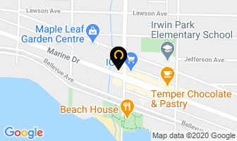 Dundarave Automotive in West Vancouver map