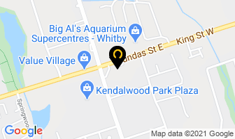 Dundas Dental in Whitby map