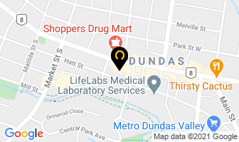 Dundas Home Improvements in Hamilton map