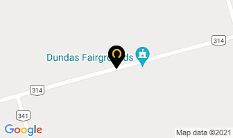 Dundas Plowing Match in Norton map