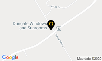 Dungate Windows And Sunrooms in Barrie map