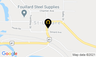 Dupont Electric in St-lazare map