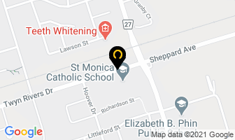Durham Catholic District School Board St Monica Catholic School in Pickering map