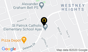 Durham Catholic District School Board St Patrick Catholic School in Ajax map