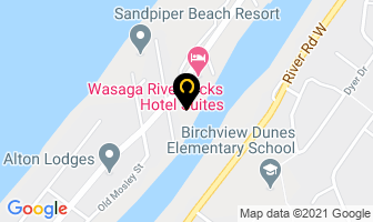 Dyconia Resort Hotel in Wasaga Beach map