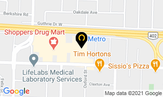 E O Langford Realty Ltd in Sarnia map