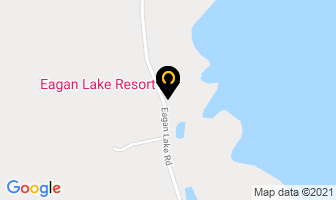 Eagan Lake Resort in Bridge Lake map