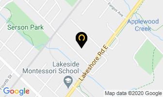 Eagle Roofing in Mississauga map