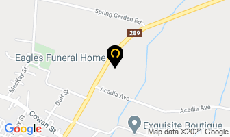 Eagles Funeral Home in Westville map