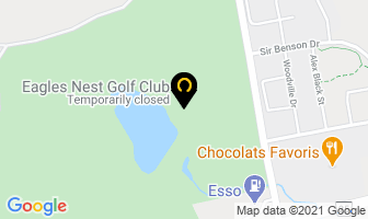 Eagles Nest Golf Club in Vaughan map